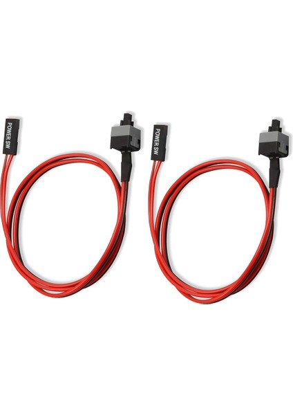 Paket 2 Pin Sw Pc Güç Kablosu Açma/kapama Düğmesi Atx Bilgisayar Anahtarı Kablosu 45 cm (Yurt Dışından) fiyatları