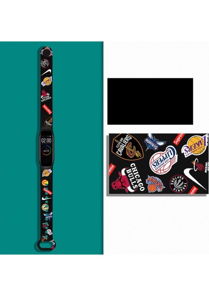 Moda Karikatür Desen Silikon Bant Kayışı Için Xiaomi Mi Band 6 5 4 3 Miband 3 4 5 6 Bileklik (Yurt Dışından)