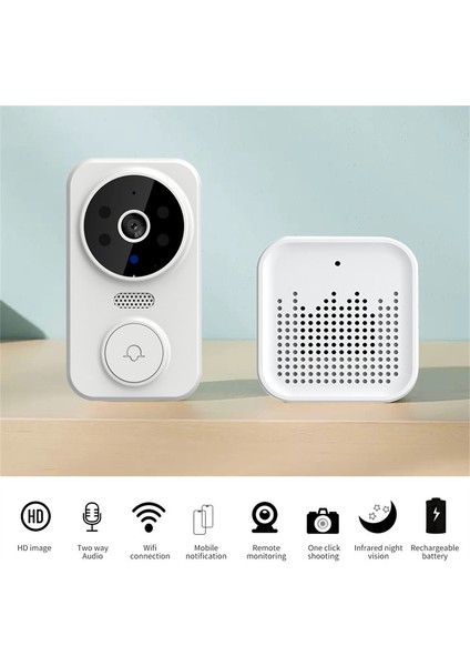 Kablosuz Kapı Zili Wifi Akıllı Video Kapı Zili Hd Gece Görüş Pır Hareket Algılama Ir Alarm Güvenlik Görsel Kapı Zili Kamera (Yurt Dışından) fiyatları