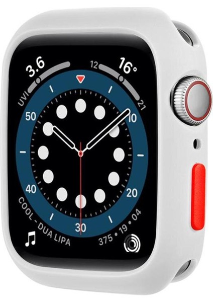 Şeker Mat Silikon Koruyucu Tampon Kılıf Apple Watch 6 Se 44MM 40MM Spor Kapak Tpu Koruma Kabuk Iwatch 5 4 42MM 38MM (Yurt Dışından)