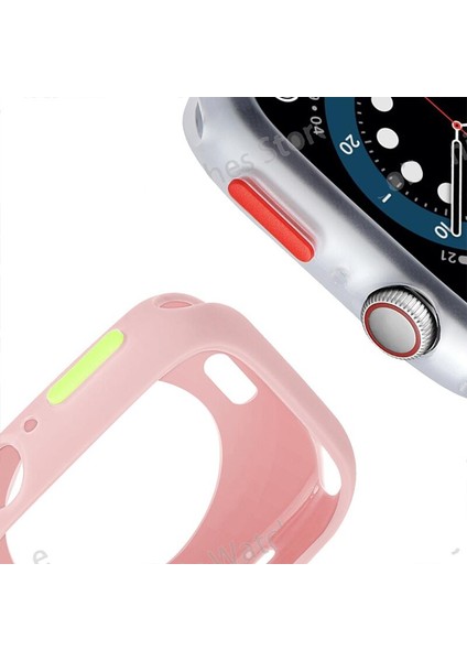 Şeker Mat Silikon Koruyucu Tampon Kılıf Apple Watch 6 Se 44MM 40MM Spor Kapak Tpu Koruma Kabuk Iwatch 5 4 42MM 38MM (Yurt Dışından) indirimleri