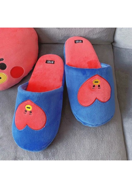 Kpop Bts BT21 Yaz Ev Terlik Ayakkabı Peluş Flip Flop (Yurt Dışından) fiyatları