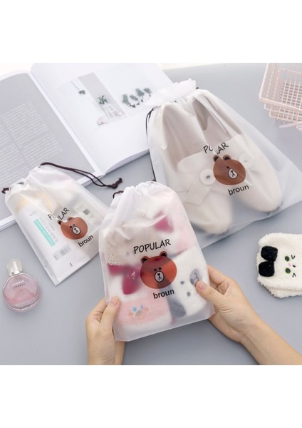 Su Geçirmez Kadın Seyahat Makyaj Çantası Tuvalet Saklama Kutusu Ayı (Yurt Dışından) indirimleri