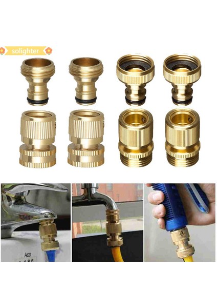 Solıghter Bahçe Bakır Ortak Sulama Erkek Dişi Konnektör Boru Bağlantı Hortumu Boru Konnektörü (Yurt Dışından) indirimleri