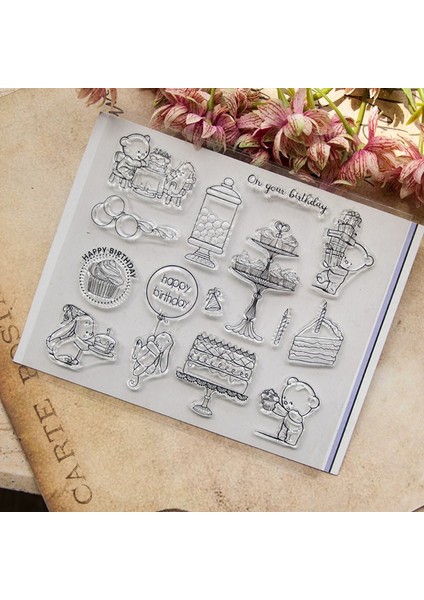 Aşk * Mutlu Doğum Günü Şeffaf Silikon Damga Dıy Scrapbooking Fotoğraf Albümleri Dekor (Yurt Dışından) fiyatları