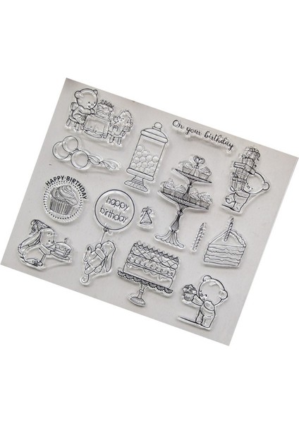 Aşk * Mutlu Doğum Günü Şeffaf Silikon Damga Dıy Scrapbooking Fotoğraf Albümleri Dekor (Yurt Dışından) modelleri