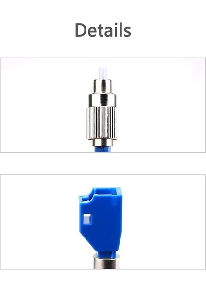 Adet Görsel Arıza Tespit Adaptörü, Hibrit Fiber Optik Konnektör Adaptörü, Tek Modlu 9/125UM Fc Erkek Lc Dişi Adaptör (Yurt Dışından)