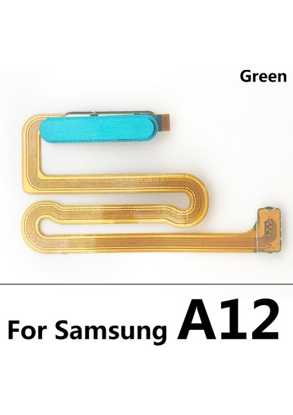 Novaphopat Yepyeni Cep Telefonu Ana Sayfa Düğmesi Parmak Izi Dokunmatik Kimlik Sensörü Anahtar Menü Düğmesi Yan Güç Açık Kapalı Flex Kablo Şerit Yedek Parçalar Samsung Galaxy A12 A125F (Yurt Dışından)