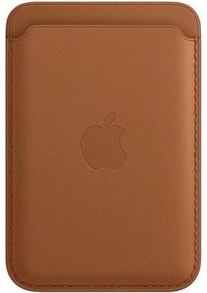 Magsafe Kart Kılıfı iPhone 13 12 Pro Max iPhone 12 Mini Için Apple Logo'lu Magsafing Manyetik Cüzdan Kart Tutucu (Yurt Dışından)