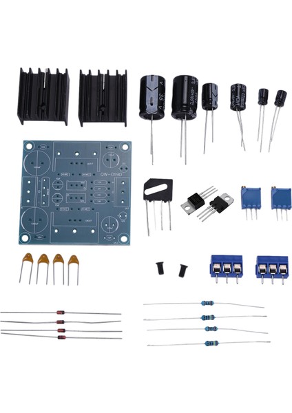 LM317 LM337 Pozitif ve Negatif Çift Güç Ayarlanabilir Güç Kaynağı Kartı Diy Kiti (Yurt Dışından)