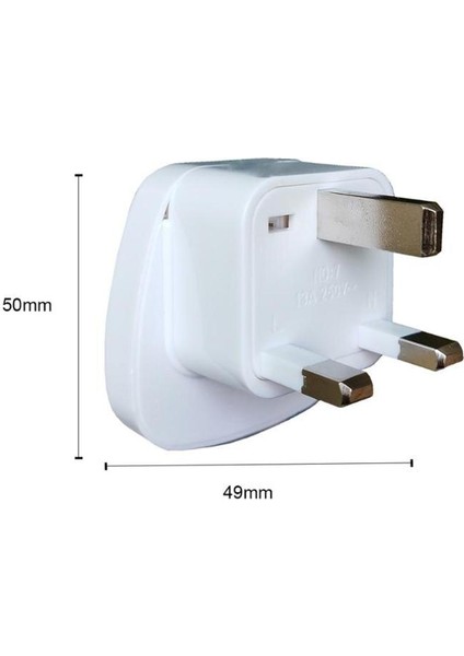 Pin Ingiltere Tak Dönüştürücü Seyahat Ac Güç Soketi Uluslararası Adaptör Ab Abd Au Elektrik Evrensel 13A 250V 3250W (Yurt Dışından)