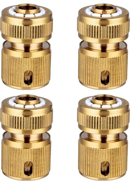 Beerıs 4 Adet Pirinç Boru Bağlantıları Hortum Ucu Hızlı Bağlantı Bağlantısı 1/2 Inç Hortum Boru Hızlı Bağlantı Bahçecilik Için Ev Sulama, Araba Yıkama (Yurt Dışından)
