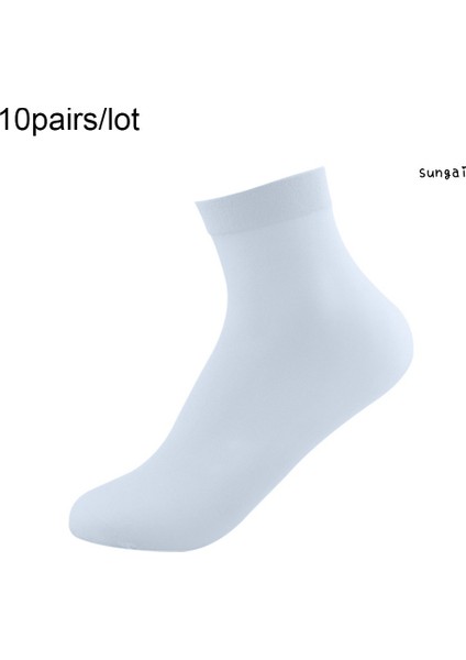 Sga 10 Pairs Kadın Erkek Tek Kullanımlık Düz Renk Ayak Bileği Ipek Çorap Buz Pisti Ayak Banyosu (Yurt Dışından) fiyatları