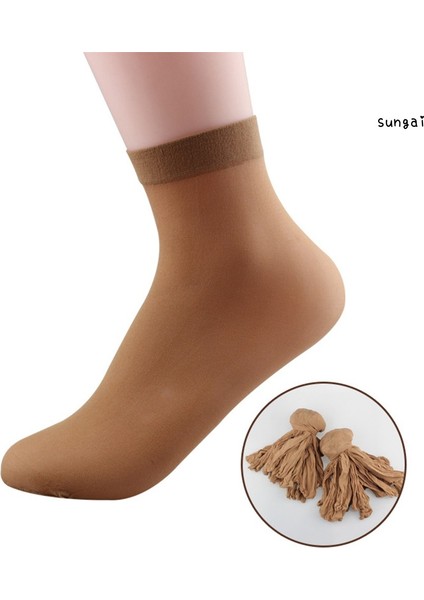 Sga 10 Pairs Kadın Erkek Tek Kullanımlık Düz Renk Ayak Bileği Ipek Çorap Buz Pisti Ayak Banyosu (Yurt Dışından) modelleri