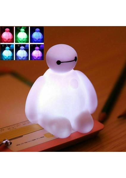 Adet 7 Renk Değişen Büyük Kahraman 6 Baymax Raya LED Gece Lambası Dekorasyon Sevimli Masa Lambası (Yurt Dışından) fiyatları