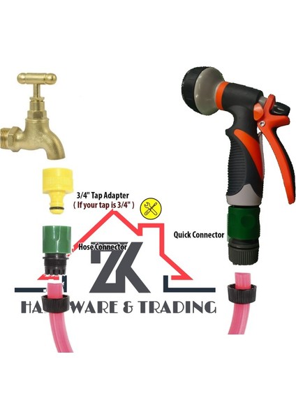 Bahçe Hortum Borusu Hızlı Bağlantı / Nozul Adaptörü / Bahçe Su Borusu Bağlantı (Yurt Dışından) indirimleri