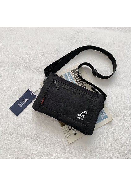 Kangol Moda Çanta Kadın Çanta Messenger Kanvas Küçük Crossbody Sling Çanta (Yurt Dışından) modelleri