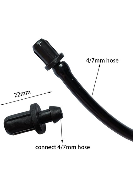 200 Adet 4/7mm Hortum Ucu Konnektörleri Bahçe Hortumu Bağlantıları Sera Tarım Mikro Damla Sulama Sistemi Hortum Uç Tapaları (Yurt Dışından) fiyatları