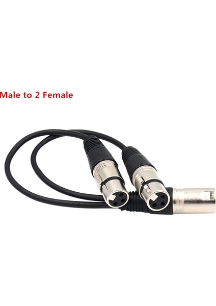 3-Pin Xlr Erkek - Çift Xlr Dişi Y Splitter Ses Adaptör Kablosu Mikrofon Için (Yurt Dışından) fiyatları