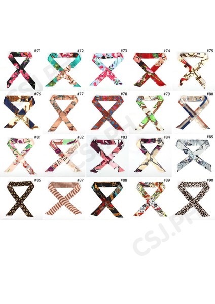 Hazır Stok #65--#90 90CM*4CM Kore Moda Twilly Eşarp Ipek Çanta Charm Kafa Bandı Kolye Eşarp Aksesuarları (Yurt Dışından) indirimleri