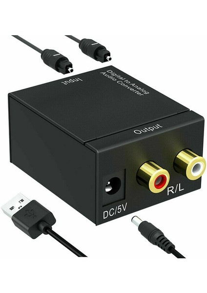 Optik Koaksiyel Toslink Dijitalden Analoga Ses Dönüştürücü Adaptör Rca L/r 3,5 mm (Yurt Dışından) fiyatları