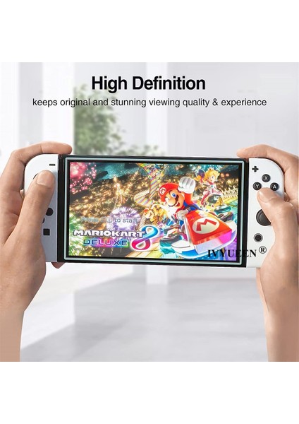 Adet Temperli Cam Ekran Koruyucu Nintendo Anahtarı OLED Konsolu Için 9h Untra Ince Koruyucu Film 2021 Aksesuarları (Yurt Dışından) modelleri