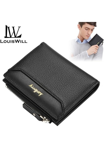 Louiswill Moda Cüzdan Erkek Kısa Cüzdan Bifold Cüzdan (Yurt Dışından)