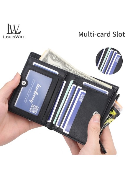 Louiswill Moda Cüzdan Erkek Kısa Cüzdan Bifold Cüzdan (Yurt Dışından) fırsatları