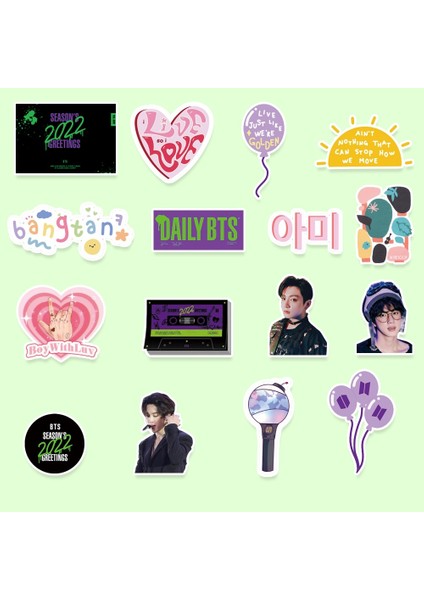 100 Adet Kpop Bts 2022 Sezonun Selamlar Fotoğraf Etiket Günlüğü Dıy Dekor Dergisi Etiket (Yurt Dışından) indirimleri