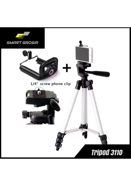 Tripod Hp 3110 Uzunluk 1 Metre Kamera Standı Tripot Lamba Cep Telefonu 1m Telefon Tutucu (Yurt Dışından) fiyatları