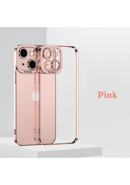 Lüks Kaplama Kılıf IPhone 13 Pro Max Mini 12 Promax 13PRO Max Kılıf Kamera Lens Koruyucu Muhafaza Yumuşak Şeffaf Elektroliz Kaplama Kapak Şeffaf (Yurt Dışından)