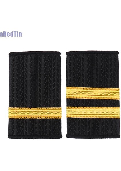 Aredtin 1 Çift Apolet Profesyonel Pilot Üniforma Apoletler Altın Şerit Omuz Rozetleri (Yurt Dışından) fırsatları