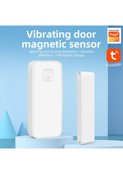 Tuya Zigbee Akıllı Şok Kapı Sensörü Kapı Manyetik Sensörü Akıllı Şok Sensörü + Akıllı Kapı Sensörü Ikisi Bir Arada Malzeme Dokusu: Pvc (Yurt Dışından)