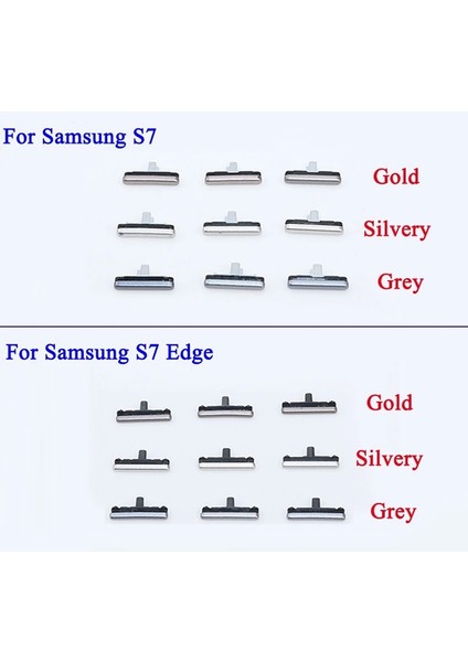 Samsung S7 S7 Edge Için Dış Yan Anahtar Güç Ses Düğmesi (Yurt Dışından)