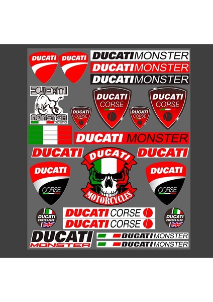 Ducatı Motosiklet Etiketi Yansıtıcı Su Geçirmez Kask Çıkartmaları (Yurt Dışından) modelleri