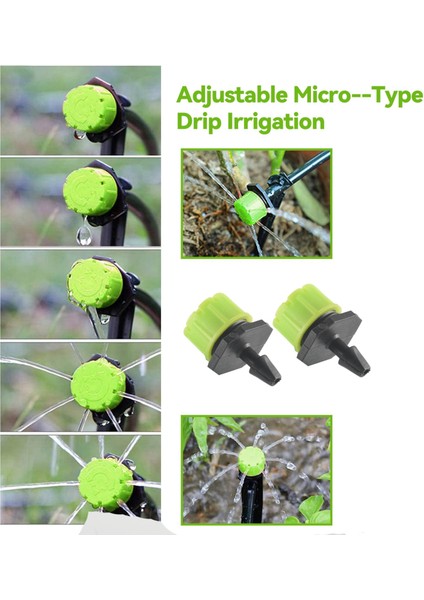 100 Adet 1/4 Inç Ayarlanabilir Damla Sulama Sistemi Sulama Yağmurlama Sistemleri (Yurt Dışından) modelleri