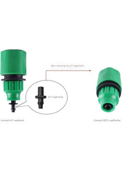 20 Adet 4/7mm 8/11MM Hortum Dikenli Hortum Hızlı Konnektörler Bahçe Su Sulama Damla Sulama Kaplin Bağlantı Aracı (Yurt Dışından) fırsatları