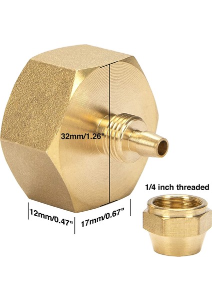 3/4 Inç Ila 1/4 Inç Hortum Adaptörü Bahçe Pirinç 1/4 Inç Sulama Hortumu Adaptörü 2 Paket Yıkama Kauçukları (Yurt Dışından) modelleri