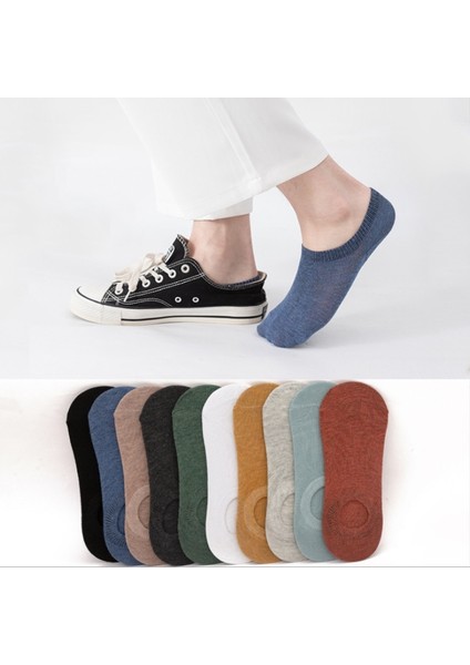 Erkekler Yaz Antiskid Çorap Loafer Tekne Kaymaz Görünmez Serin Çorap Kadın (Yurt Dışından) modelleri