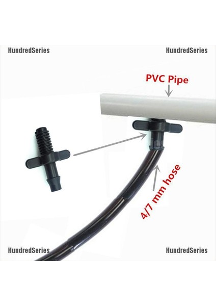 [yüz] 4/7mm Ayırıcı Adaptör Konnektörü Diken ve Bahçe Sulama Hortumları Bağlantı Parçaları [seri] (Yurt Dışından) fiyatları