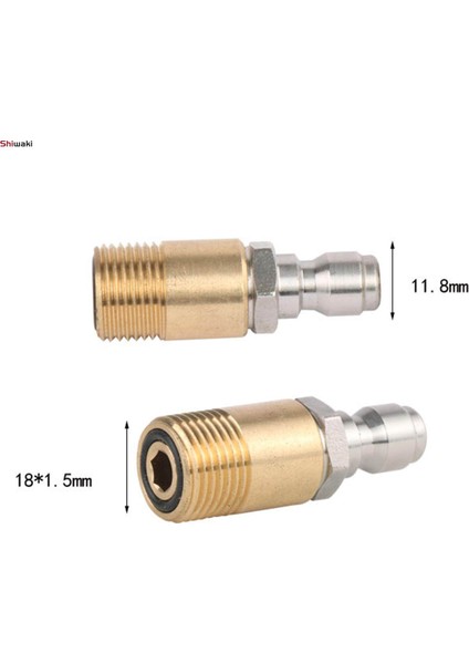 Bahçe Hortumu M18 Basınçlı Yıkama Adaptör Seti Hızlı Bağlantı Prinç 1/4 (Yurt Dışından) modelleri