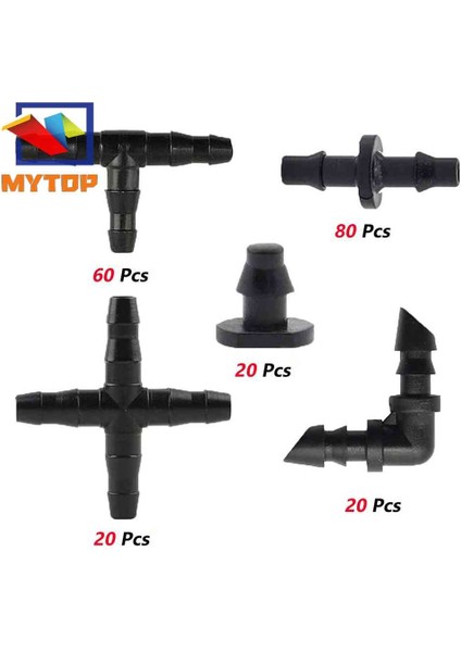 200 Adet Bahçe Damla Sulama Konnektörleri Sulama Bağlantı Parçaları Kiti Için 4/7 Hortum (Yurt Dışından) modelleri