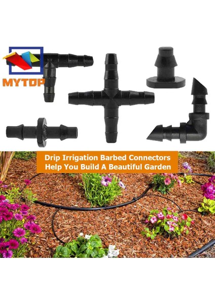 200 Adet Bahçe Damla Sulama Konnektörleri Sulama Bağlantı Parçaları Kiti Için 4/7 Hortum (Yurt Dışından) indirimleri