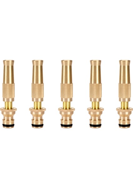 Ncanruı 5x Yüksek Basınçlı Hortum Nozulu Ağır Hizmet Tipi, Bahçe Hortumları Için Pirinç Su Hortumu Nozulları, Ayarlanabilir Fonksiyon (Yurt Dışından)