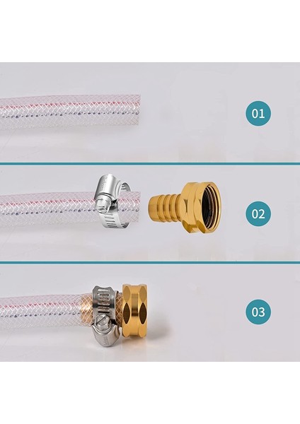 Zoroom Bahçe Hortumu Tamir Takımı, Alüminyum Su Hortumu Tamir Takımı Hortum Konnektörleri Kelepçeli 5/8 Inç Veya 3/4 Inç Hortum (Yurt Dışından) fiyatları