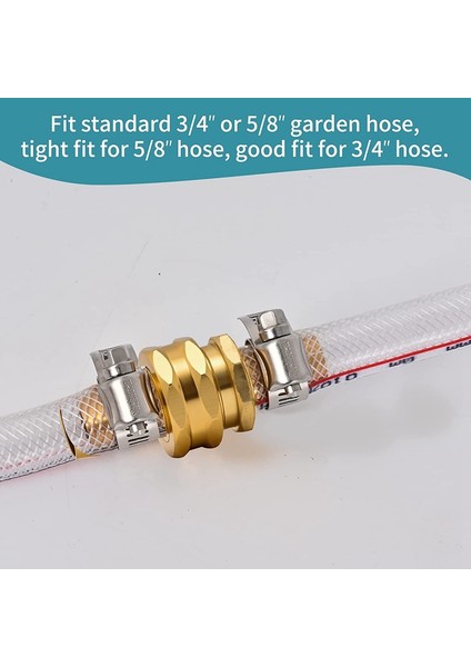 Zoroom Bahçe Hortumu Tamir Takımı, Alüminyum Su Hortumu Tamir Takımı Hortum Konnektörleri Kelepçeli 5/8 Inç Veya 3/4 Inç Hortum (Yurt Dışından) modelleri