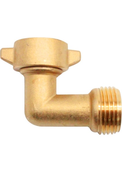 90 Derece Bahçe Hortumu Musluk Konektörü Dirsek 3/4 Inç Hortum Pirinç Bahçe Hortumu Konnektörü Rv Su Bağlantıları ve Konut Muslukları (Yurt Dışından)