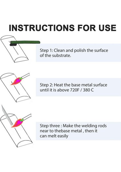 Üniversal Kaynak Çubukları Bakır Alüminyum Demir Paslanmaz Çelik Özlü Kaynak Teli Lehim Teli Elektrot Çapı 1.6mm (Yurt Dışından)