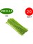 Plastik Kablo Bağı Cırt Kelepçe 200 mm x 2.5 mm Yeşil 20 Adet 1