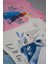 4'lü Frozen Baskılı Pudra Tshirt Şort Pantolon Takım 5